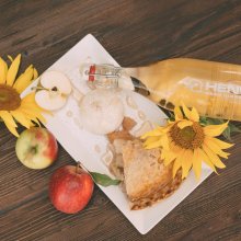 Pie and Henway Hard Cider are a great combination for your next family gathering.