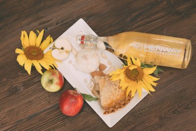 Pie and Henway Hard Cider are a great combination for your next family gathering.