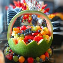watermelon carving basket competition entry at Great Country Farms