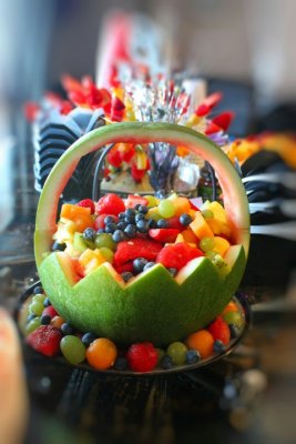 watermelon carving basket competition entry at Great Country Farms